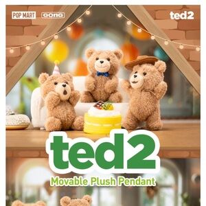 Pop Mart Authentic Ted 2 Plush Doll
